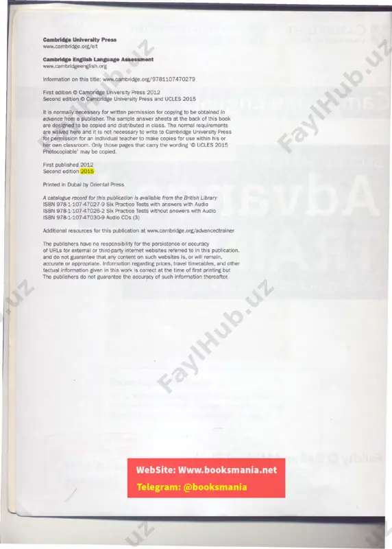 audio recording and audio seript on p. 222 adapted from 'interview: 5tarting out as an it consultant' from http :/ /vanillajava.blogspot.co.uk/2014/01/interview-starting-out-as-it­ eonsultant.html. reprodueed with permission; guardian news ~nd media ud for the text on p. 114 adapted from 'why painting still matterd by nieholas 4 acknowledgements wroe and 5imon grant, the guardian, 08.11.13. copyright guardian news & media ltd 2013. reprodueed with permission; management todayfor the text on pp. 116-117 adapted from 'the way we work now' by jeremy hazlehurst, management today, june 2013. reprodueed with permission; royal holloway for the text on p. 130 adapted from 'royal holloway awarded f.1.3m for telev ision teehnology researeh' by the royal holloway,university of london, press offiee, higher , issue 19 , winter 2013. reprodueed with permission; guardian news and media ltd for the text on p. 131 adapted from 'prehistory: not just denis', the guardian , 05.12.13. copyright guardian news & media …