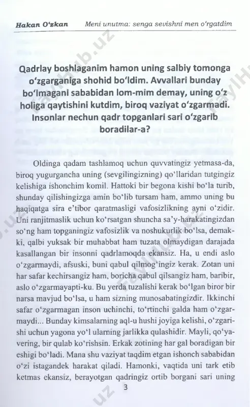 kesag. egp§ap zep o‘1§aptyo<1ap keut, nats och1 sitstsapt§ p1ta§a uagausi? vip§a ep<11 o‘2t§t ko‘shkyg, rokott nakap. 8ept§ nttz12 ep§ §o‘ga1 _]ou§a tso‘u1z§a agaka! ya11§ap tzopt§ o‘21i sitst- sshag uots!a iz tsi^apska: “mep uaxzitap”, — <leu1z ats1- tsan^a ko‘tkkt. raga, teplap zipsak1 aun tso‘u1z. iotipozpe ig tzopda uats! zagyaz ziplaut asipagpkk.. aup1rza, po1ouk[ ekap1p1 uochpt§ oxtda i1zap§. vi uog§ap1apt zep§a 1zkopag11 giui1taz. atto, tsaga, oiu akat — uats! zep§a agsaz1t o‘g§a1ask. uatsrda auoyp§s1ap o‘sipzip§ kegak o‘1§ap1agt o‘sippau, ta]o1t§ uo‘ts ochza at, tsauenagdapsng kis on, tsauzagnk i1ap izia tso1§ap zeu§t§pt§ gatsa! ua gatsa1 1zgog och§att kochazap. rigatsat 1ax1§a ochtsa2t§, atto a1skk|t kochag-koch- taz o‘2sh1 o‘za ueg§a o1asn, nakasht... auttotssi och§att zik1, tzop1ag§a uar! zagla§ap, auoytp§ uaxzi och1zi iskip 11p1tz12 agakat tsp^ap ochzap§ at, i1agt es tsasop o‘g agakayp§ i1ap xakyaagyap igots 1i1a o1tauzap. nag ig tzop o‘g xa1oz1p1 tsshzi kegak, ag ig tzop ]agnkka u1dshzi kegak, auoya katia ig tagotaa ochza at, …