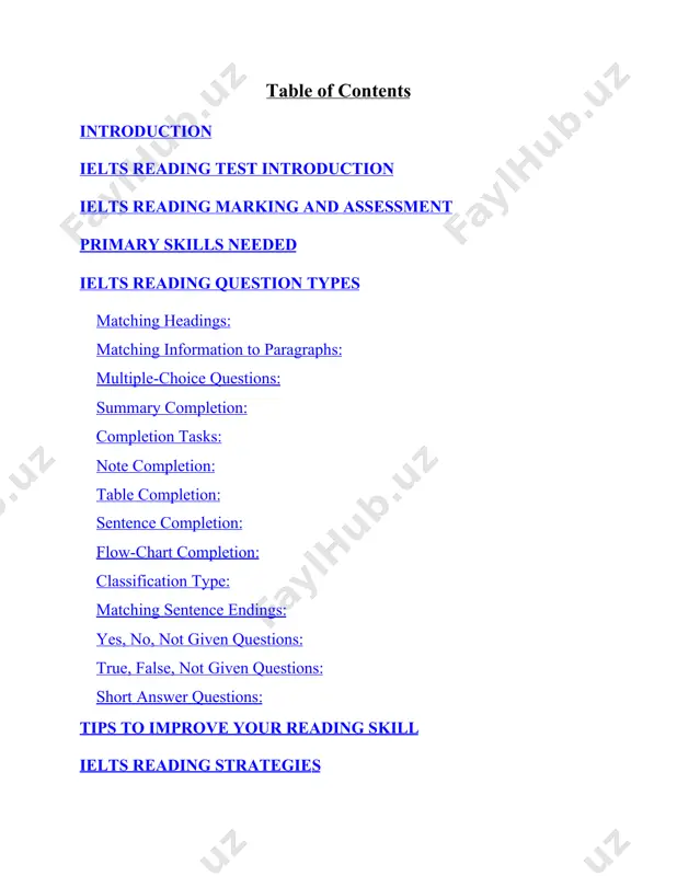 reading text. the match information task has been designed to test your ability to find specific information in the passage of text. in other words, this task focuses on your ability to locate specific information. you might be asked to find specific details, for example, a reason, a description, a comparison, a summary, a fact, or an explanation. matching information tips: 1. do this type of question last. you will be able to look for the correct information and the right answers more quickly and easily if you do other questions first since you were familiar with the passage. 2. read the title of the passage. 3. read the instructions carefully. 4. look for and underline keywords, and highlight the kinds of information you need to find for each statement given such as a definition, a number, a name, an example or a description. 5. use paraphrasing skill to look …