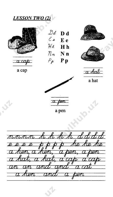 iqlar i. matnni o ‘qing va taijima qiling. ii. o lqing va taijima qiling: 1. have you a ball? yes, i have. 2. show me the ball! 3. cat, cat, catch a bat! 4. count the chickens! 5. catch that boy! 6. show me this rab­ bit! 7. count from ten to one! 8. have you a doll? no, i have not. 9. say ten words! iii. ingliz tiliga taijima qiling: 1. senda koptok bormi? ha, menda bor. 2. menga koptokni ko‘r- sating! 3. mushuk, mushuk, ko‘rshapalakni tut! 4. jo‘jalami sanang! 5. anavi bolani ush- lang! 6. menga bu quyonni ko‘rsating! 7. 10 dan 1 gacha sa­ nang! 8. senda qo‘g‘irchoq bormi? yo‘q, menda yo‘q. 9. 10 ta so‘zni ayting! 29 lesson eleven (11) how many balls have you? have you a cat? yes, we have. how many kittens has the cat? it has one kitten. how many ducks have …
