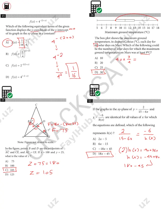 sat 2020 hardest math questions (1) (6) - Page 5