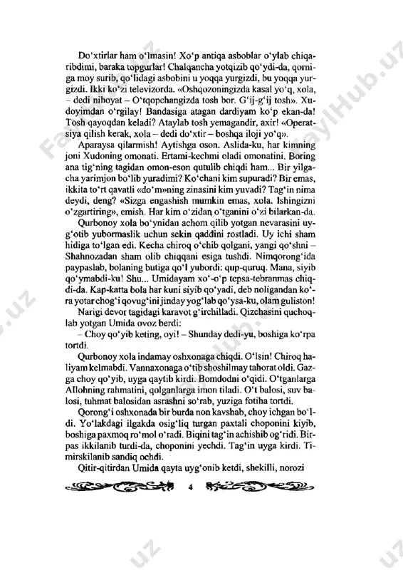 tushda kechgan umrlar. utkir hoshimov. roman.toshkent 2019. - Page 5