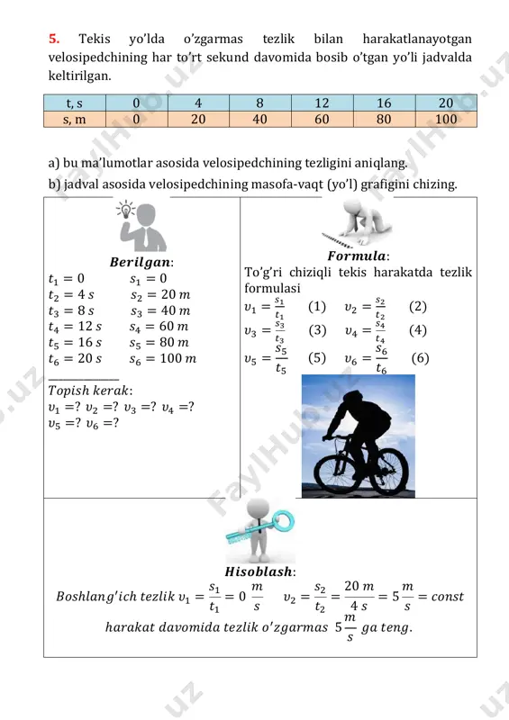 7 sinf 4-mashq yechim - Page 5