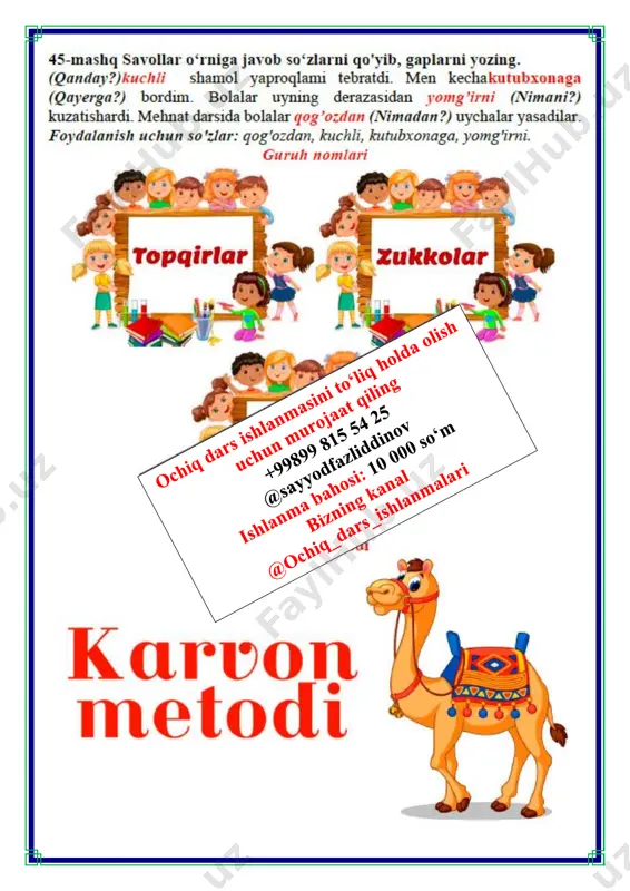 2-dars.gapda so‘zlarning bog‘lanishi 2-chorak 3-sinf - Page 5