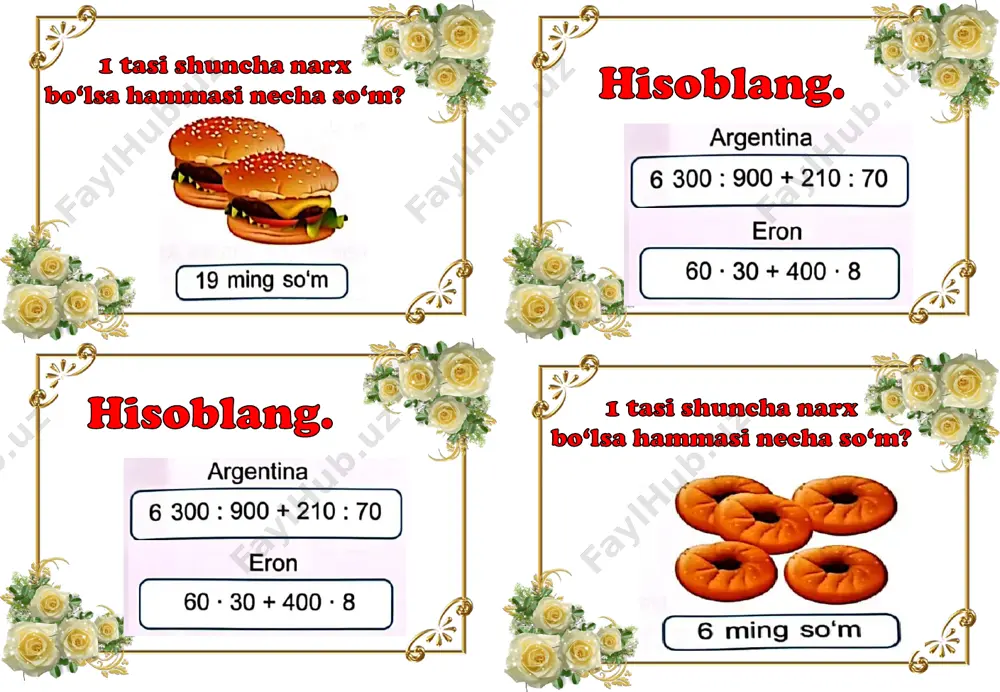 3-sinf matematika tarqatma 1-ch - Page 5