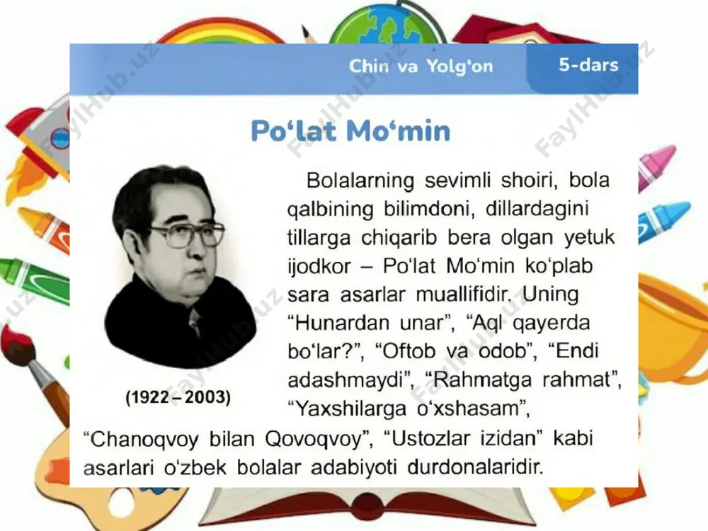 o'qish savodxonligi 3-sinf 1-qism 5-dars.pptx tayyor - Page 5