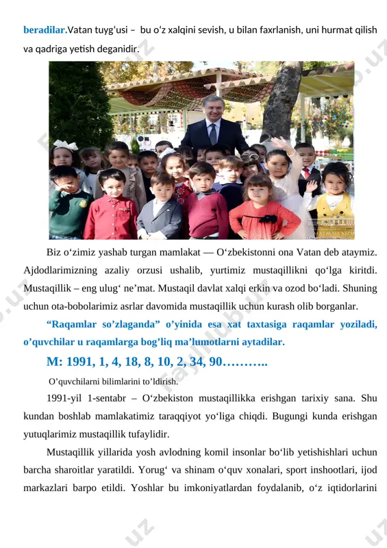 mustaqillik darsi 2025-2026 sodiqova nodira nabijonovna - Page 5