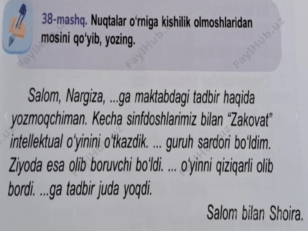 ona tili 4-chorak 10-dars @gulchehramirhomidovna - Page 5