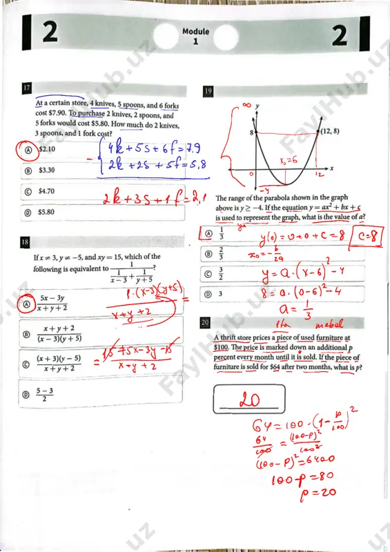 sat - practice test # 24-yechim - Page 5