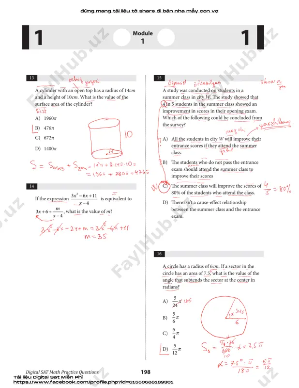 sat - practice test # 22-yechim - Page 5