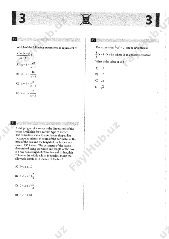 sat - practice test # 25. - Page 5