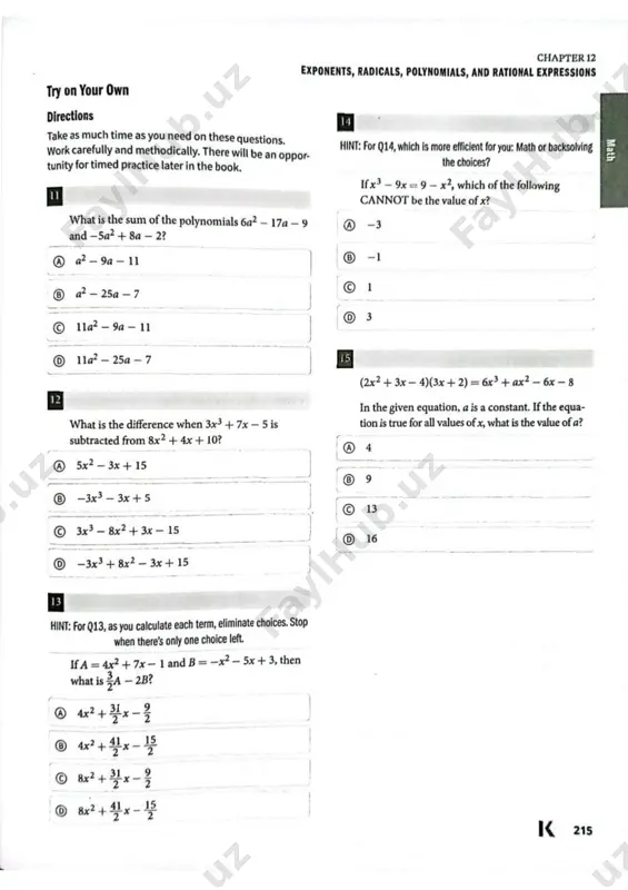 homework mix test # 15 - Page 5