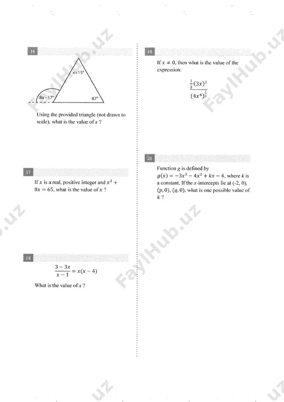 sat - practice test # 20 - Page 5