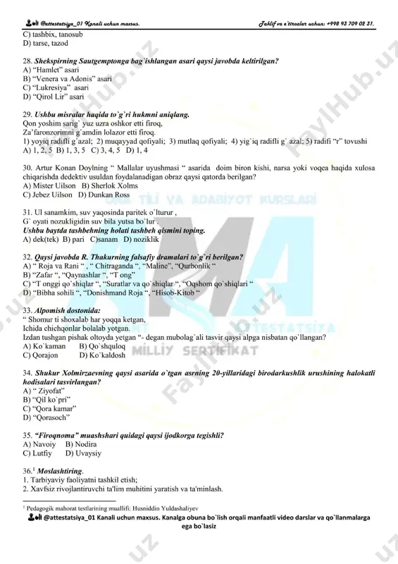 attestatsiya repititsion test 24... - Page 5