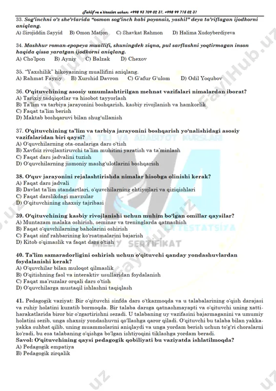 attestatsiya repititsion test 15..... - Page 5