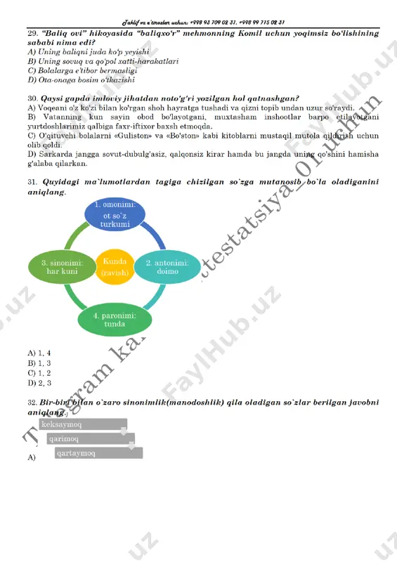 attestatsiya repititsion test 8 - Page 5