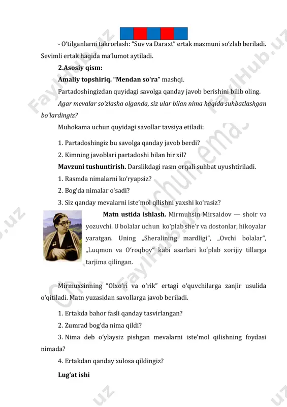 mq o'qish savodxonligi 2-sinf (5) 7-9-darslar - Page 5