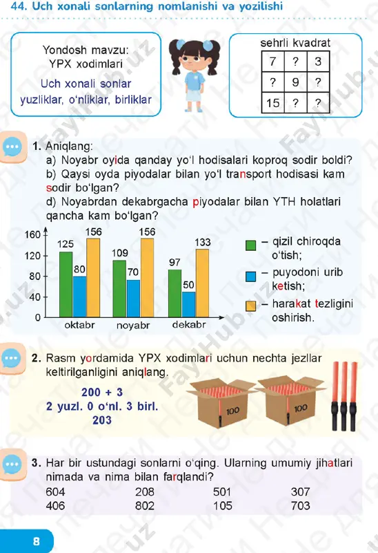 matematika, 2-sinf, 2-bo'lum - Page 5