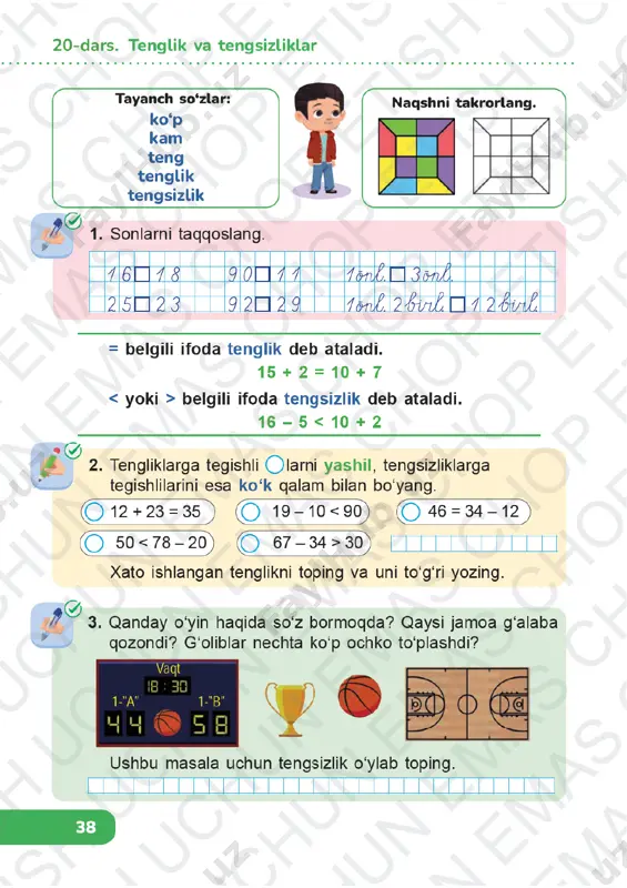 matematika 1-sinf 4-chorak 16-20-darslar - Page 5