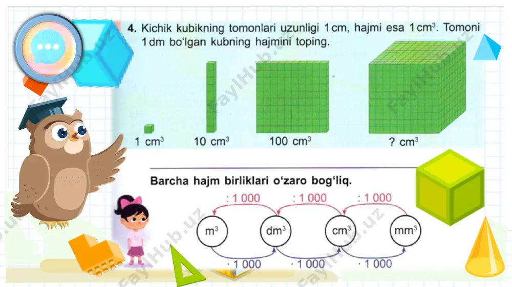 matematika-3 hajm birliklari 34-36 sahifa - Page 5