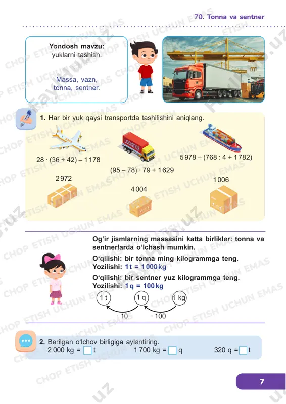matematika 3 sinf darslik 69-73 - Page 5