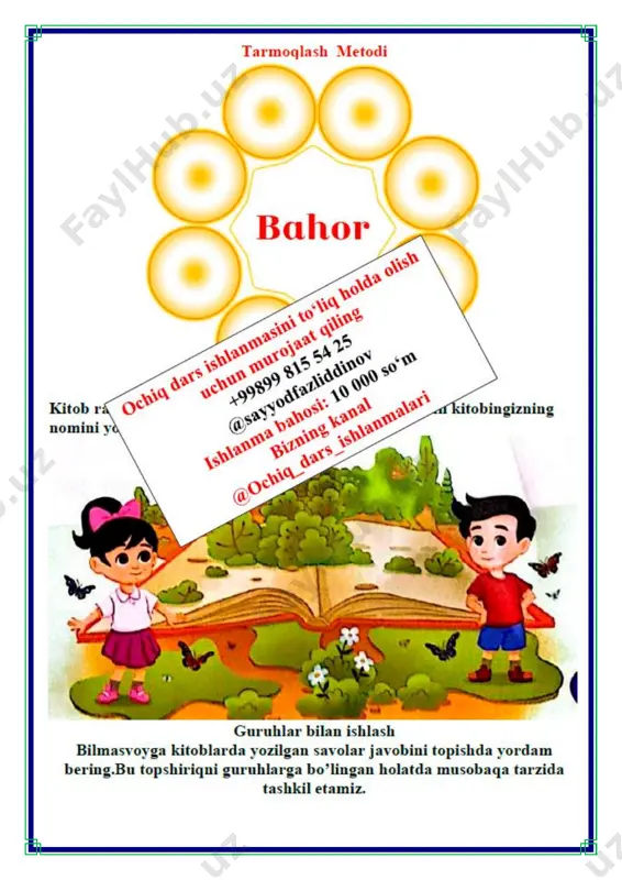 salom senga, gulbahor.bahor kelaveradi 1-sinf 3-chorak - Page 5