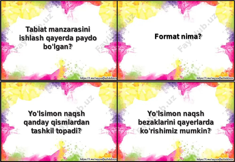 3 sinf tasviriy san'at yillik tarqatmasi - Page 5