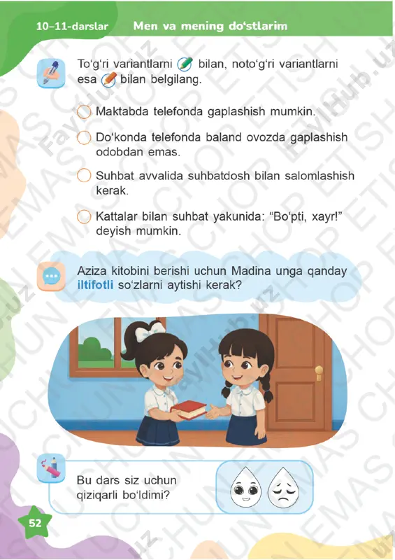 tarbiya 1-sinf 10-16-darslar - Page 5