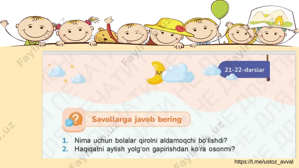 1-sinf tarbiya 21-dars - Page 5