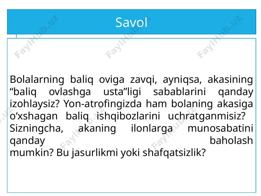7-sinf. qamchibek kenja. ''baliq ovi'' - Page 5