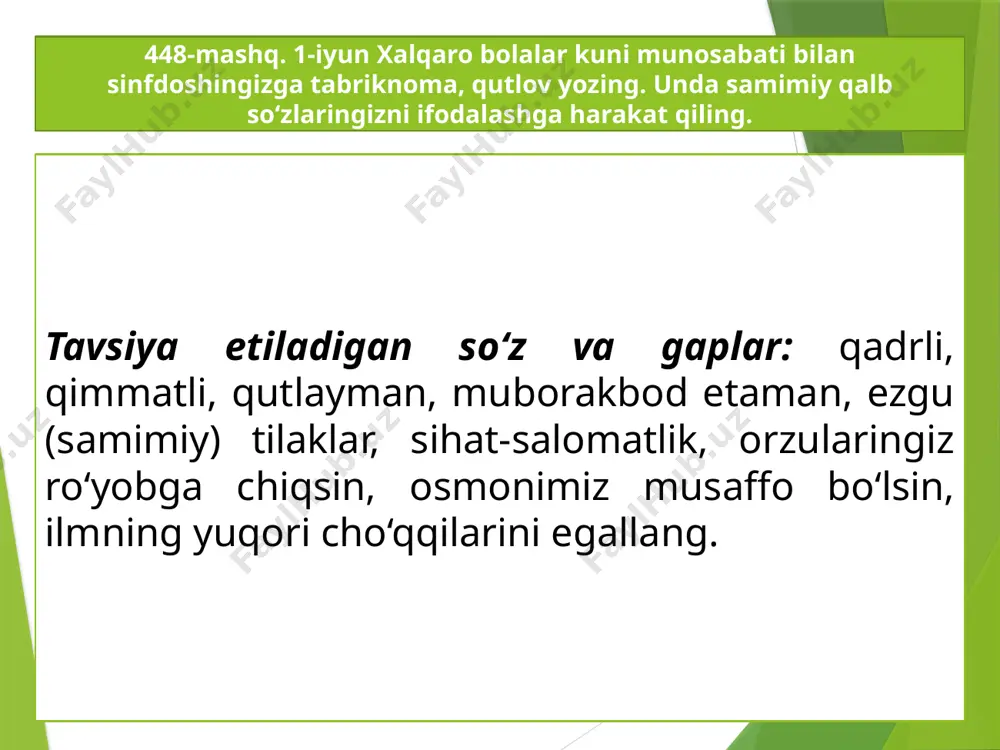 5-sinf. ish qog‘ozlari. tabriknoma - Page 5