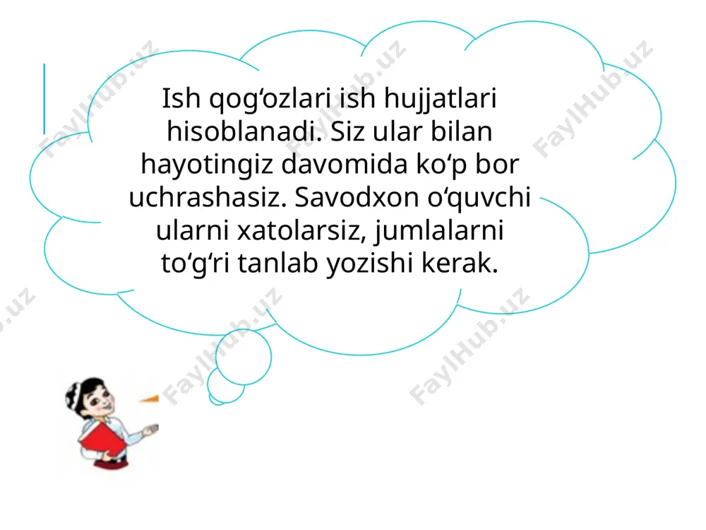 5-sinf. ish qog‘ozlari. e’lon, xat - Page 5