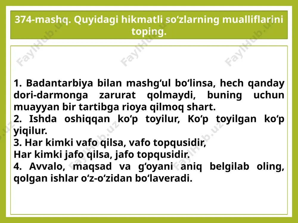 5-sinf. hikmatli so‘zlar (davomi) - Page 5