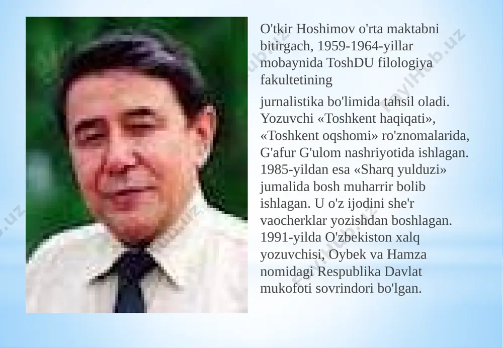 o`tkir hoshimov hayoti va ijodi (aim.uz) - Page 5