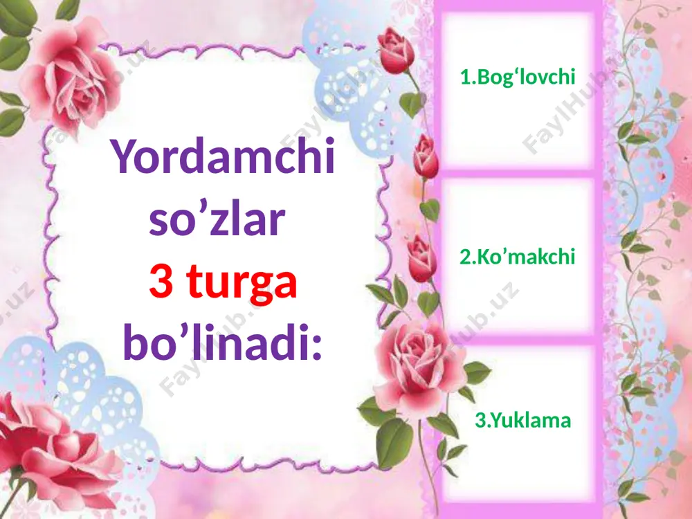 yordamchi so'zlar yuzasidan takrorlash 5-sinf - Page 5