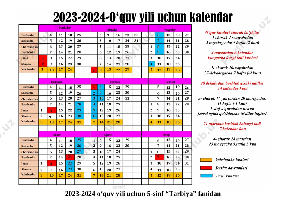 tarbiya_ish_reja_5_11_sinflar_barchasi_2023_2024_yangi_pechatga - Page 5