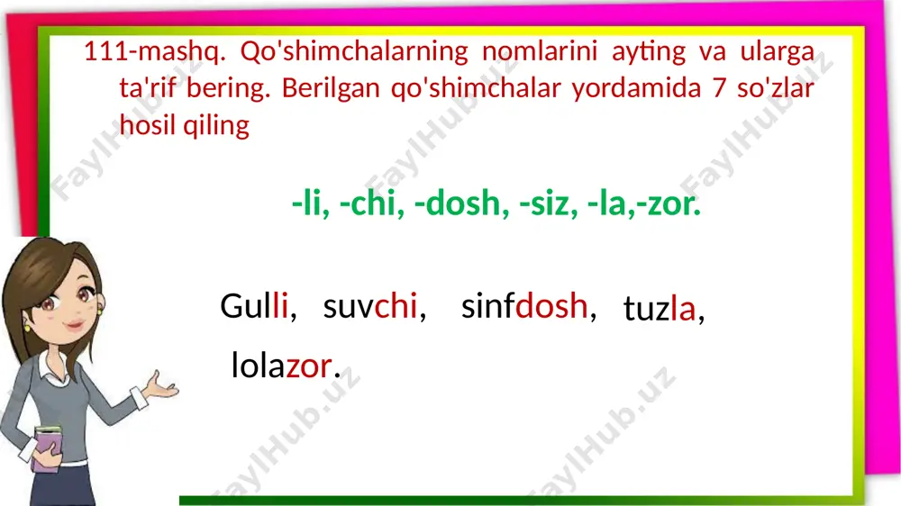 4-s.ona tili.asoa va qo`shimchalarni aniqlash.16-d. - Page 5