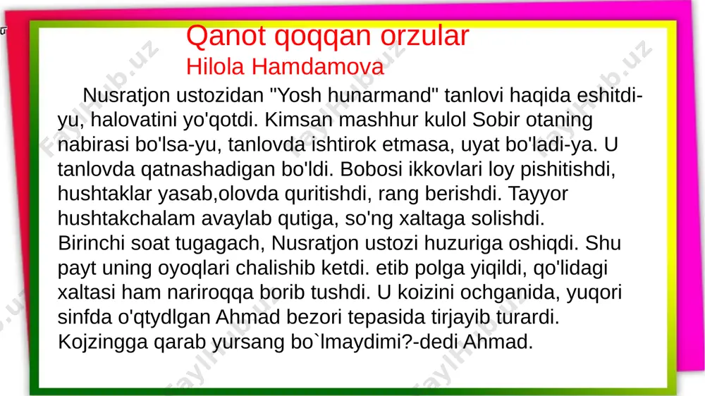 4-s.o`qish s.qanot qoqqan orzular.11-dars - Page 5