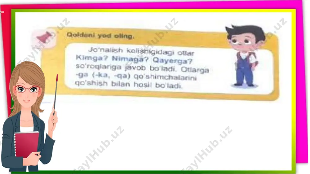 4-s.ona tili.jo`nalish kelishigi.14-dars - Page 5