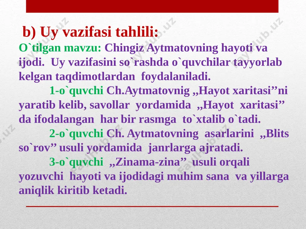 chingiz aytmatov. ochiq dars ucun slayd_091269005010 - Page 5