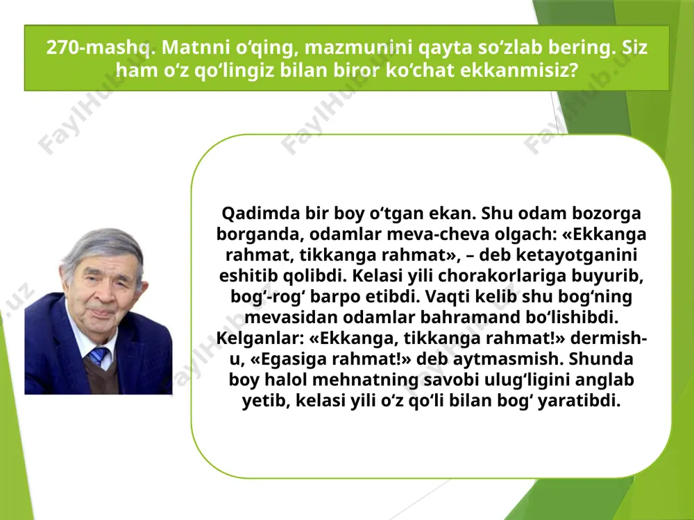 9-sinf. matn ustida ishlash (122 betdagi) - Page 5