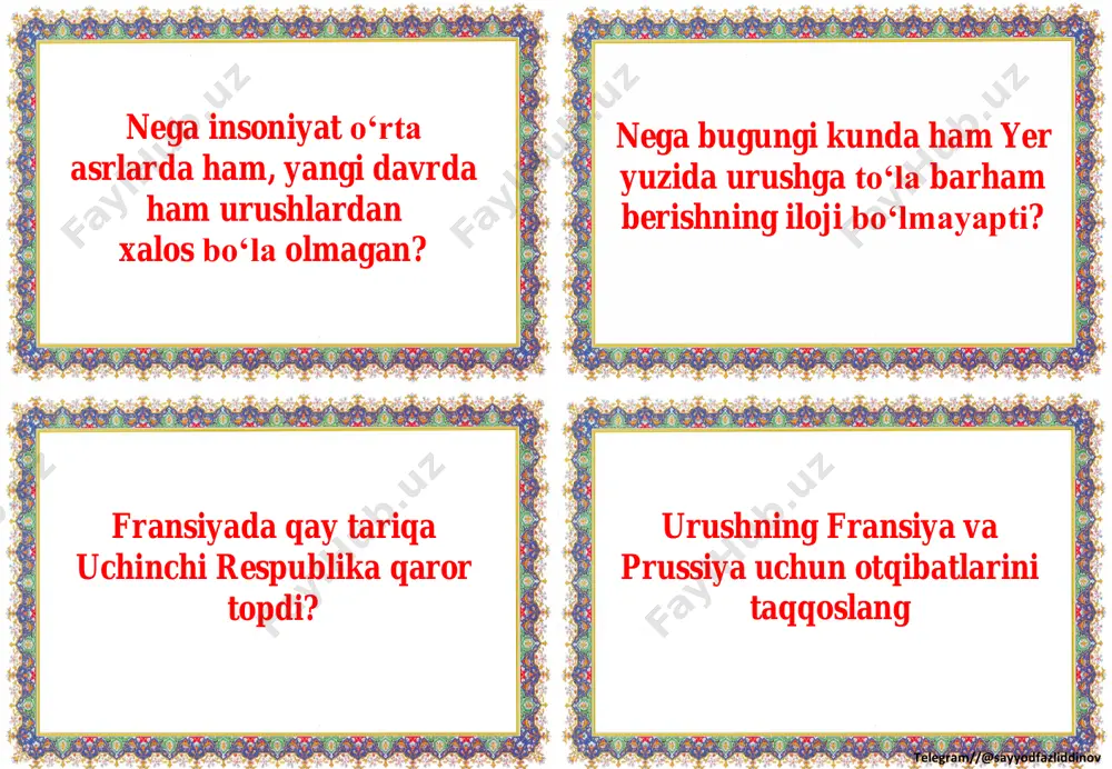 9_sinf_jahon_tarixi_fanidan_tarqatmalar_yillik_2023_2024_o'quv_yili - Page 5