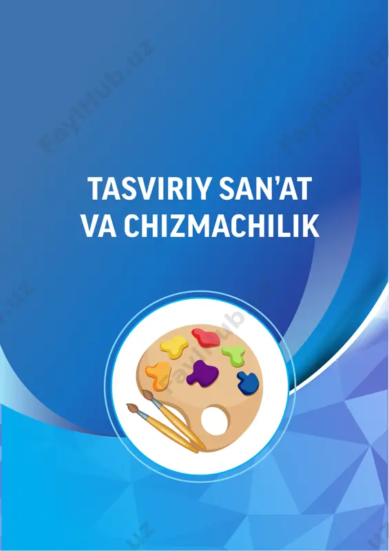 lan natyurmort chizish 1 8-dars 1-nazorat ishi. “piyoz” tasvirini chizish 1 9-dars rangli fonda qora rang bilan manzara chizish 1 ii chorak 10-dars haykaltaroshlik turlari 1 11-dars kulol ustaxonasiga sayohat 1 12-dars milliy o‘yinchoqlar haykalchalarini yasash 1 13-dars dasturxondagi noz-ne’matlar 1 14-dars “ur, to‘qmoq!” ertagi asosida haykalcha ishlash 1 15-dars 2-nazorat ishi.“ertak qahramonlari yangi yil archasi atrofida” mavzusida haykal ishlash 1 16-dars “shimoliy qutb ayiqchasi” mavzusida haykal ishlash 1 amaliy fanlar yillik taqvim-mavzu rejalaritasviriy san’at va chizmachilik 9 iii chorak 17-dars kamalak. asosiy va hosila ranglar. ranglar qorishmasi 1 18-dars axromatik ranglar. “quyoncha” rasmini ishlash 1 19-dars xromatik ranglar. “baliqcha” rasmini ishlash 1 20-dars sovuq ranglar. “oqqush” rasmini ishlash 1 21-dars iliq ranglar. “yo‘lbars bolasi” rasmini ishlash 1 22-dars “musicha” rasmini ishlash 1 23-dars dekorativ qush. “tovus” rasmini ishlash 1 24-dars 3-nazorat ishi. “tabiat dunyosi” mavzusida rasm ishlash 1 25-dars tabiatdagi daraxtlarning yil fasllariga qarab o‘zgarishini tasvirlash 1 26-dars rang …