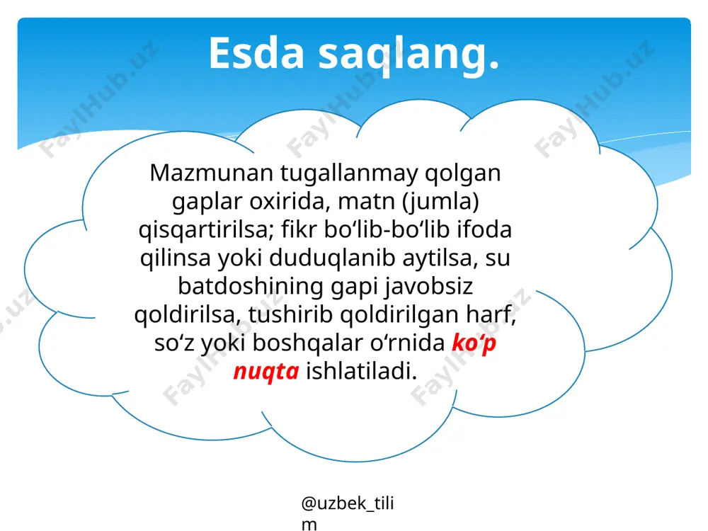 9-sinf. ko'p nuqta va qavsning ishlatilishi - Page 5