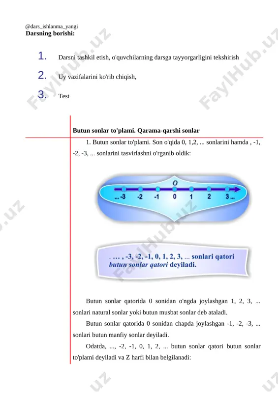 6-sinf matematika 70-71.qarama-qarshi sonlar 3+ - Page 5