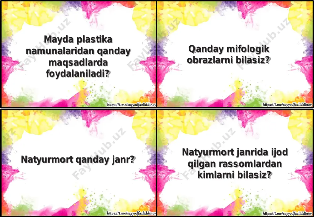 6_sinf_tasviriy_san'at_fanidan_tarqatmalar_yillik_2022_2023_o'quv - Page 5
