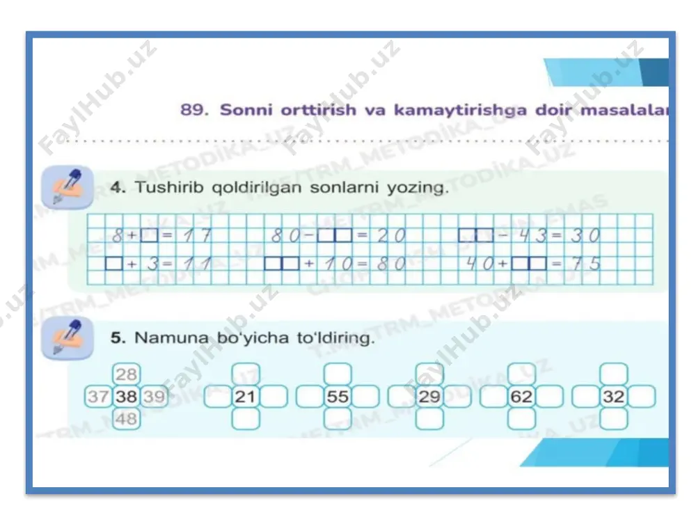 1-sinf matematika 89-dars - Page 5