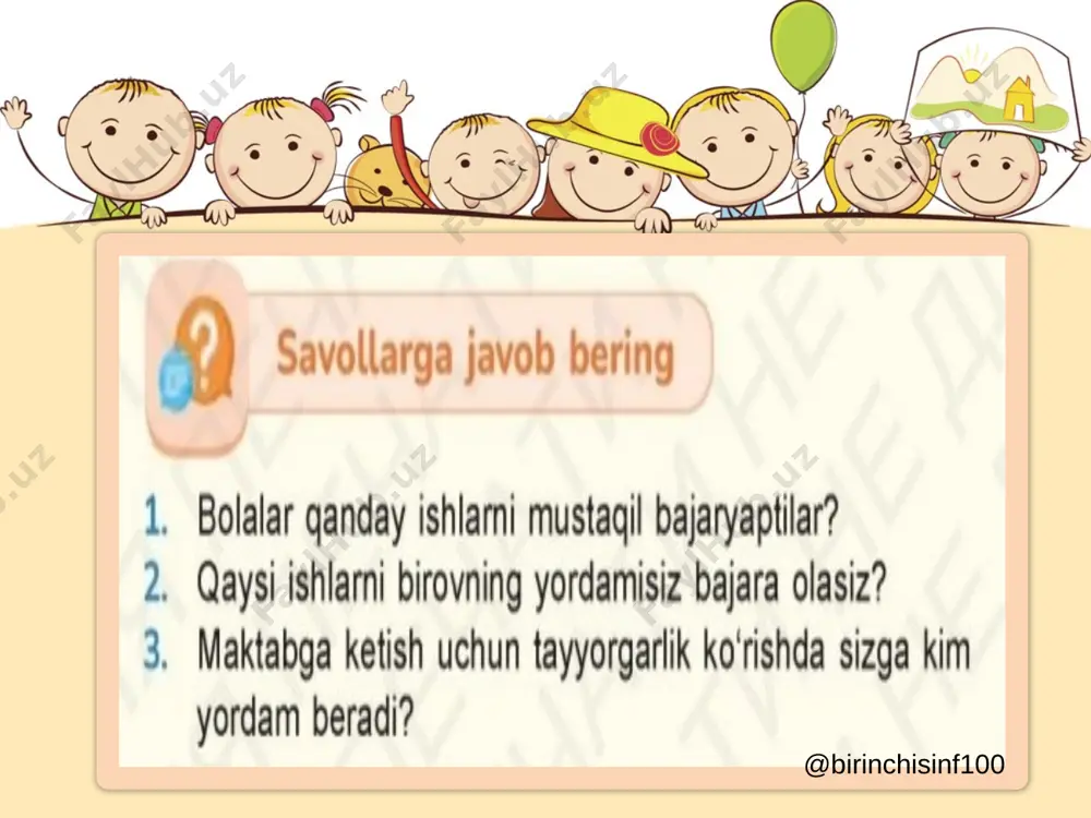1-sinf tarbiya 19-20-dars@birinchisinf100 - Page 5