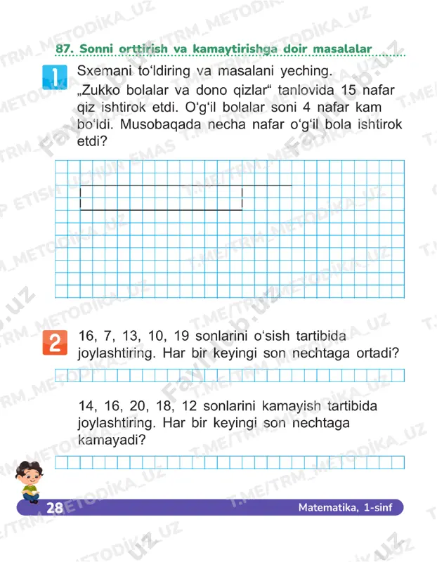 matematika 1 sinf daftar 85-89 - Page 5