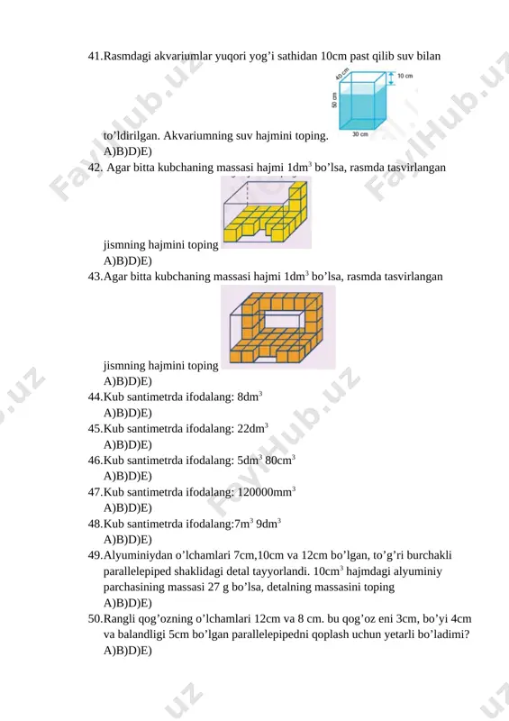 0m va 4m bo’lgan xonadagi havoning massasi necha kilogramm? a)b)d)e) [bookmark: _goback] image5.png image6.png image7.png image1.png image2.png image3.png image4.png